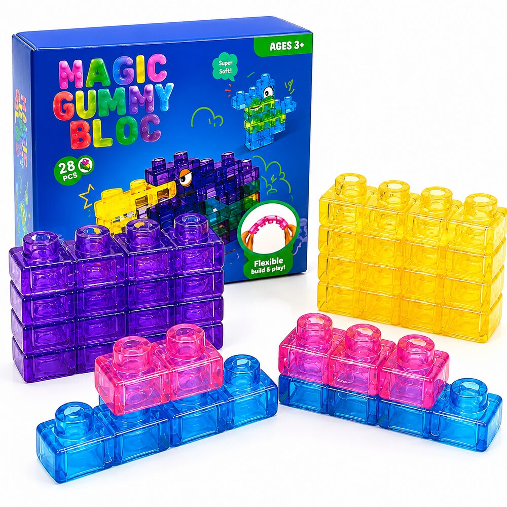 Magic Gummy Bloc — коробка та желейні блоки конструктора